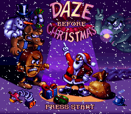Daze Before Christmas (Europe) Title Screen